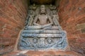 Ancient Stone Statue of Dhyani Buddha.in Monastery Udayagiri