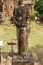 An Ancient Stone Statue In My Son Sanctuary, Vietnam. Royalty Free Stock Photo