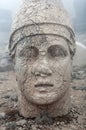 Ancient stone statue on Nemrut mount, Anatolia, Turkey Royalty Free Stock Photo