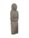 Ancient stone statue of a polovets baba (polovets woman)