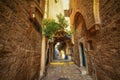 Tel Aviv, Israel, ancient stone streets in Arabic style in Old Jaffa Royalty Free Stock Photo