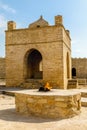 Ancient stone temple of Atashgah, Zoroastrian place of fire worship, Baku Royalty Free Stock Photo