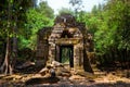 Ancient stone temple ruins in the jungle, Angkor Wat Royalty Free Stock Photo