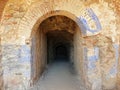 Ancient stone tunnel Royalty Free Stock Photo