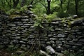Ancient Stone wall. Generate Ai