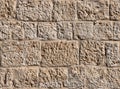 Ancient stone wall in old Jerusalem seamless texture background Royalty Free Stock Photo