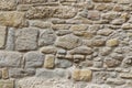 Ancient stone wall texture, Carcassonne, France Royalty Free Stock Photo