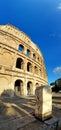 Ancient stone Colosseum in Rome Royalty Free Stock Photo