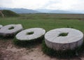 Ancient stones in Kyrgyzstan