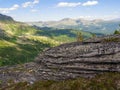 Ancient stones in the Siberian natural park Ergaki