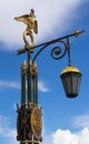 Ancient street lamp in Saint Petersburg