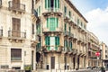 Ancient street with old houses on Ortygia Island, Syracuse Siracusa, Sicily