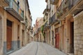 Ancient street of the Spanish town Montblanc