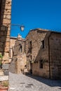 Ancient streets of the dying town in Italy, Civita di Bagnoregio, Lazio, Italy