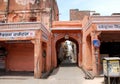 The ancient streets of Jaipur - `Pink City` of India