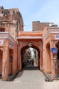 The ancient streets of Jaipur - `Pink City` of India