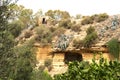 Ancient structures in the gardens of Valley of Temples, Agrigento, Sicily, Italy Royalty Free Stock Photo