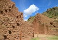 The Ancient Structures of Rumicolca, Impressive Archaeological Site of Wari Civilization in Cusco Region, Peru Royalty Free Stock Photo