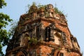 Ancient stupa , pagoda in archaeological site at Wat Mahathat temple . old sculpture in history is a world heritage