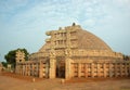 Ancient Stupa in Sanchi,India Royalty Free Stock Photo