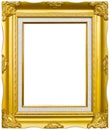 Ancient style golden photo image frame Royalty Free Stock Photo