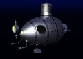 Ancient submarine underwater