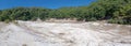 Ancient sulfur quarry in Manziana, Lazio, Italy