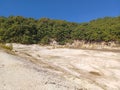 Ancient sulfur quarry in Manziana, Lazio, Italy