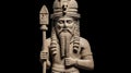 Ancient Sumerian Anunnaki god Enki Royalty Free Stock Photo