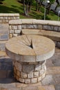 Ancient sundial in the city of Tarragona Royalty Free Stock Photo