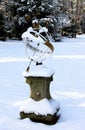 Ancient sundial at Dutch Field of Honour Loenen, Holland Royalty Free Stock Photo