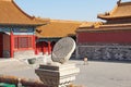 Ancient sundial in the Forbidden City - Beijing, China. Royalty Free Stock Photo