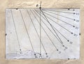 Ancient Sundial of marble Royalty Free Stock Photo