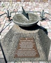 Ancient sundial in Tel Aviv Royalty Free Stock Photo