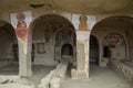 Ancient Surviving Frescoes In Walls Of Caves Of David Gareja Mo