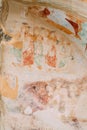 Ancient Frescoes In Walls Of Caves Of David Gareja Monastery Complex Royalty Free Stock Photo