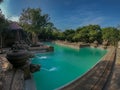 Ancient swimming pool made by stone made as kingdom