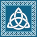 Ancient symbol triskel, traditional celtic element,vector