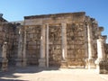 Ancient Synagogue at Kfar Nahum Royalty Free Stock Photo