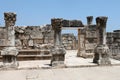 Ancient Synagogue Ruins at Capernaum Royalty Free Stock Photo