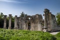 Ancient synagogue ruins at Kfar Bar`am in Israel Royalty Free Stock Photo