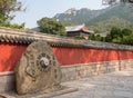 Ancient Taoist temple at Laoshan near Qingdao Royalty Free Stock Photo