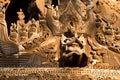 Ancient teak monastery of Shwenandaw Kyaung in Mandalay, Myanmar