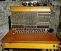 An ancient telephone switchboard dating back to the early 1900s Royalty Free Stock Photo