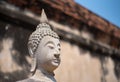 Big buddha head outdoor Royalty Free Stock Photo