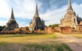 Ancient temple in Ayutthaya Thailand, wat phra si saphet Royalty Free Stock Photo