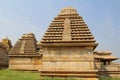 An ancient temple complex Hemakuta hill in Hampi, Karnataka, India. Royalty Free Stock Photo