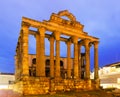 Ancient temple in early morning time. Merida Royalty Free Stock Photo