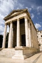 Ancient temple of emperor Augustus in Pula