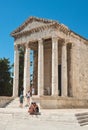 Ancient temple of Emperor Augustus. Pula. Istria. Croatia